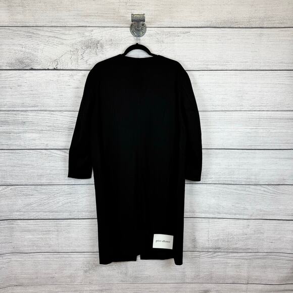 Privé Alliance Women's Black Wool Blend Longline Coat Size XS - Picture 6 of 11